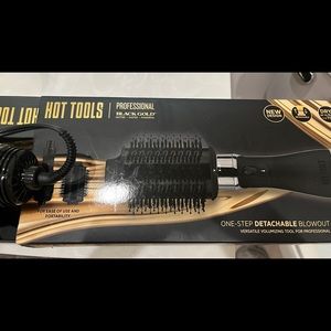 Hot Tools One Step Dryer Brush Black and Gold SALE!!! Fast ship!!!